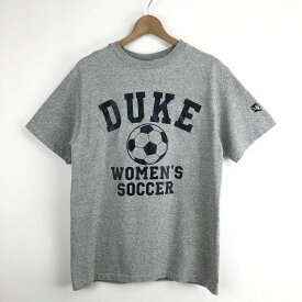 【古着】 DUKE UNIVERSITY STORE カレッジTシャツ デューク大学 サッカー USA製 グレー系 メンズM 【中古】 n052681
