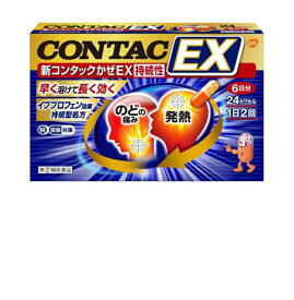 【第(2)類医薬品】新コンタックかぜEX持続性 24カプセル(1日2回/6日分)