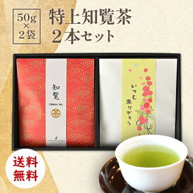 特上 知覧茶 2本セット(50g×2) 送料無料 [ お茶 茶葉 カテキン 健康 お歳暮 ギフト 贈り物 ありがとう お中元 プレゼント 贈答 お返し お返しギフト お誕生日 誕生日 お茶の茶和樹1120 ]
