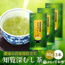 お茶 知覧茶 深蒸し茶 農家の自家用仕立て 80g×3本 [ 3セットで1本プレゼント 深むし茶 日本茶 茶葉 カテキン 煎茶 緑茶 うまみ まろやか 荒づくり ギフト お中元 プレゼント 初摘み お返し 2025年産 新茶 RSL ]