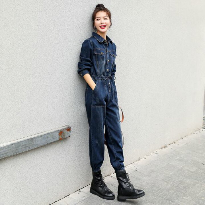 楽天市場 きれいめ レディース ファッション オールインワン サロペット レディース ジャンプスーツ デニム 長袖 パンツ カジュアル ワークスタイル オシャレ クラシック 古着風 ダメージ ウエストマーク Furure 楽天市場 きれいめ レディース ファッション オールインワン サロペット レディース ジャンプスーツ デニム 長袖 パンツ カジュアル ワークスタイル オシャレ クラシック 古着風 ダメージ ウエストマーク Furure