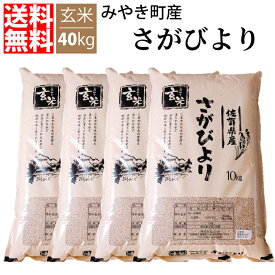 【送料無料】 令和4年産 特A賞 佐賀県産 さがびより 40kg 玄米