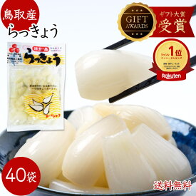 らっきょう 鳥取産 国産 らっきょう漬け SMサイズ選べます 80g×40袋 日本ギフト大賞2016 らっきょう 惣菜 鳥取産 砂丘らっきょう らっきょう漬 鳥取産らっきょ 甘酢鳥取食品のラッキョウお漬物 おつまみ 発酵食品 グルメ