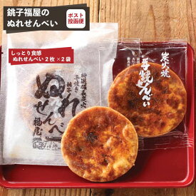 銚子の手焼きぬれせんべい 2枚×2袋 送料込 ポスト投函 常温保存可能 おためし ぬれせん ぬれせんべい 銚子 老舗 炭焼き 手焼き お土産 お取り寄せ 1000ポキ 1000ポッキリ こどもの日 母の日 父の日 ギフト 敬老の日 お中元 お歳暮 お年賀 千葉 ご当地 グルメ