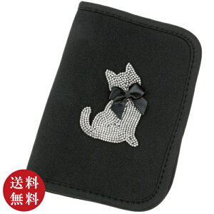 【送料無料】デコレーション お薬手帳ケース キャット(猫 ネコ ねこ パスポートケース 母子手帳 マルチケース 通帳 キャッシュカード 年金手帳 診察券 病院 通院 診療明細 カードケース か