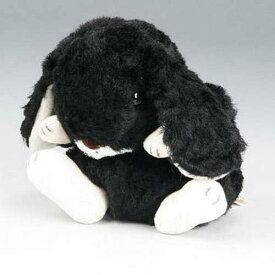スターチャイルド【安心の日本製ぬいぐるみ】うさぎのロップイヤー　黒　ブラック　ぬいぐるみ