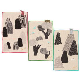 モリタ ミウ【morita Miw/森田MiW】 ポケットハンカチ オオカミ・クマ・イエティ【メール便対応】