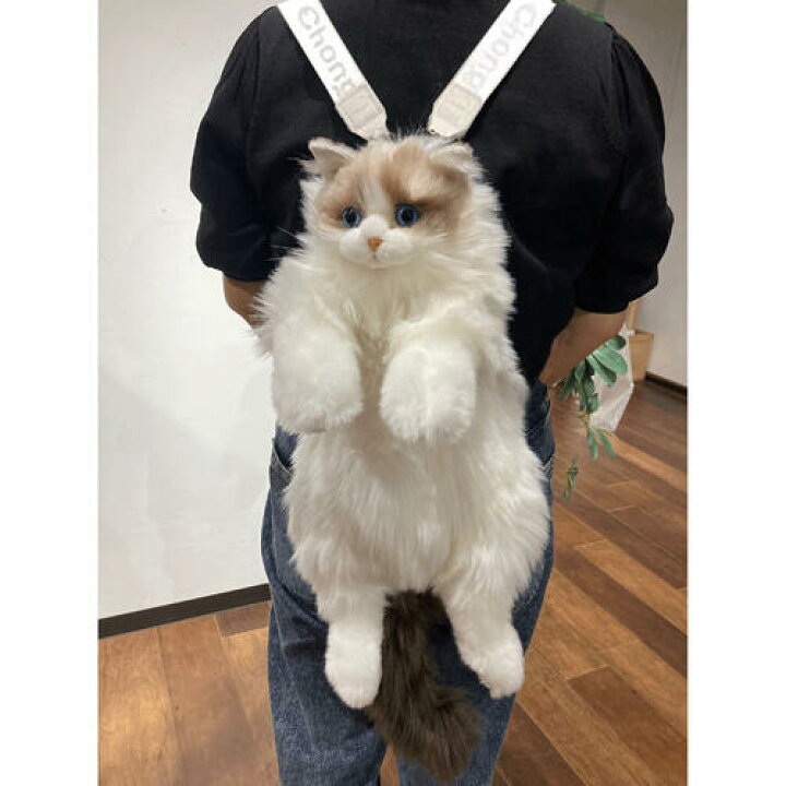 楽天市場】【Chongker】ぬいぐるみバックパック ラグドール （ねこ 