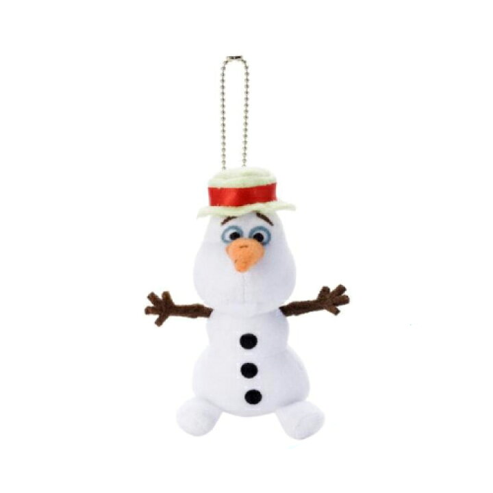 楽天市場 ディズニー アナと雪の女王 オラフ 帽子 ボールチェーン付きマスコットぬいぐるみ メール便対応 セレジオーネ インテリア雑貨