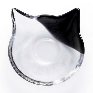 日本製【ADERIA】アデリア ココネコ クラフト 小鉢 COCONECO CRAFT 白・黒・茶・ブチ黒・ブチ茶(ガラス ねこ 猫顔 取皿 アクセサリートレー インテリア 小物入れ 贈り物 プレゼント ギフト箱入り
