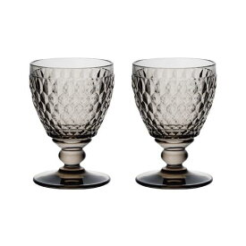 【正規品 新品】ビレロイ＆ボッホ ボストン ワイングラス ペア スモーク 12cm Villeroy&Boch（ スモーク グラス ペア 2客セット ワイングラス 個別箱入り） 【送料無料（沖縄県・離島は配送不可）】※送料込み価格