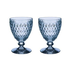 【正規品 新品】ビレロイ＆ボッホ ボストン ワイングラス ペア ブルー 12cm Villeroy&Boch（ ブルー グラス ペア 2客セット ワイングラス） 【送料無料（沖縄県・離島は配送不可）】※送料込み価格