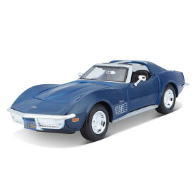 Maisto（マイスト） 1/24 シボレー コルベット スティングレー 1970 ブルー ／ スポーツカー レース グッツ アメ車 旧車 レース インテリア おもちゃ オモチャ おすすめ プレゼント プレミア ダイキャストカー ダイキャスト モデルカー ミニカー 車 完成品
