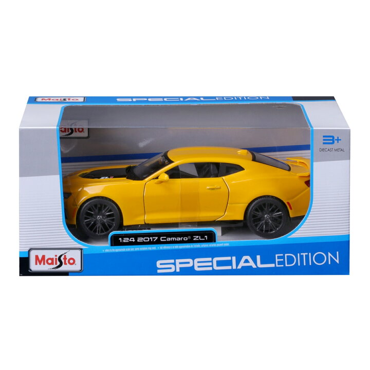 楽天市場】ミニカー 1/24 Maisto シボレー カマロ ZL1 2017 イエロー 
