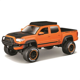 ミニカー 1/24 Maisto トヨタ タコマ TRD PRO 2023 オレンジ ブラック ハーレーダビッドソンカスタム ／ ダイキャスト ダイカスト モデルカー 完成品 マイスト コレクション インテリア プレゼント スケールモデル ディスプレイ