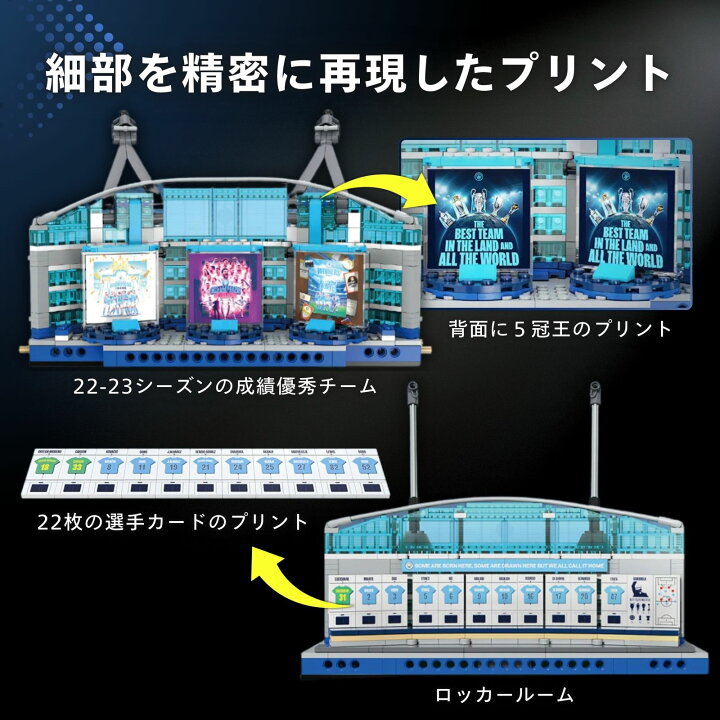 楽天市場】ブロック CaDA マンチェスターシティ ホームスタジアム 