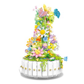 唯楽創想 ブロッサムシリーズ THE FLOWERS ARE BEAUTIFUL （美しい花々） 1399ピース ／ ブロック 互換 互換 互換性 類似 共通 共有 お花屋 ショップ フラワーアレンジメント インテリア LEGO レゴ テクニック クリエイター ランキング おすすめ 人気 知育玩具 花