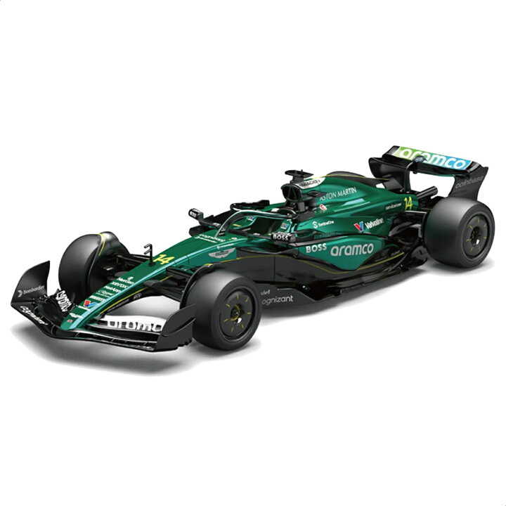 F1 ミニカー 1 24 RW 2024 アストンマーティン・アラムコ・フォーミュラ1チーム AMR24 14 フェルナンド・アロンソ ダイキャスト ダイカスト モデルカー 完成品 Jianfengyuan Toys コレクション インテリア プレゼント スケールモデル ディスプレイ