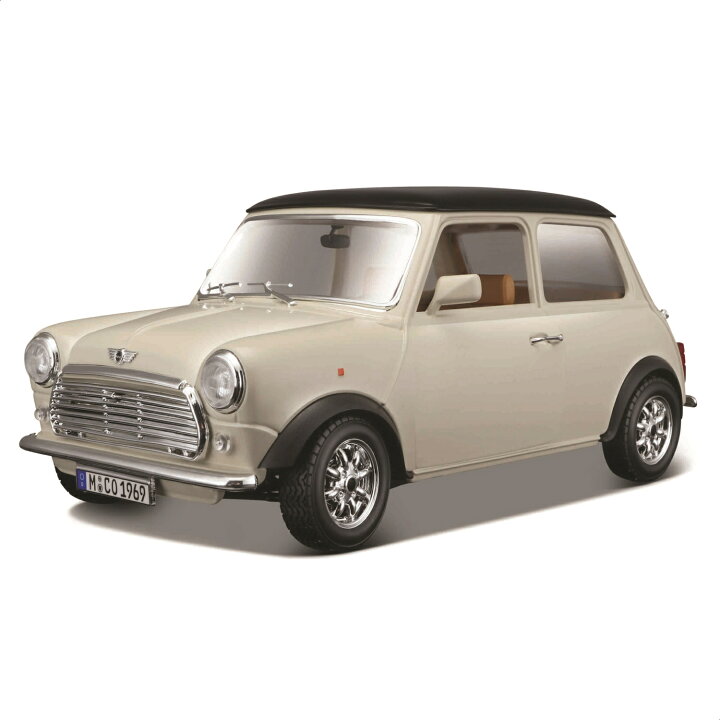楽天市場】ミニカー 1/18 Bburago ミニ クーパー 1969 ベージュ 