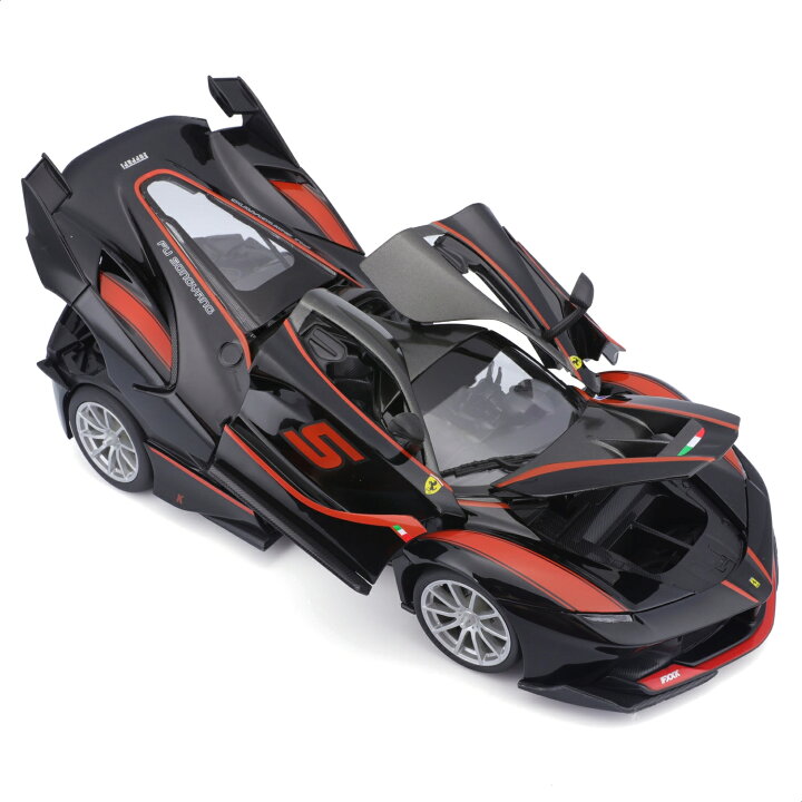 楽天市場】ミニカー 1/18 Bburago フェラーリ FXX K #5 ブラック 
