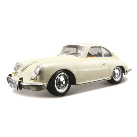 Bburago（ブラーゴ） 1/24 ポルシェ 356B クーペ 1961 ベージュ ／ ホワイト スーパーカー スポーツカー レース グッツ インテリア おもちゃ オモチャ おすすめ プレゼント プレミア ブラゴ ブラゴー ダイキャストカー ダイキャスト モデルカー ミニカー 車 完成品