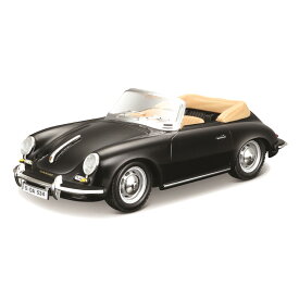 Bburago（ブラーゴ） 1/24 ポルシェ 356B カブリオレ 1961 ブラック ／ スーパーカー スポーツカー レース グッツ インテリア おもちゃ オモチャ おすすめ プレゼント プレミア ブラゴ ブラゴー ダイキャストカー ダイキャスト モデルカー ミニカー 車 完成品