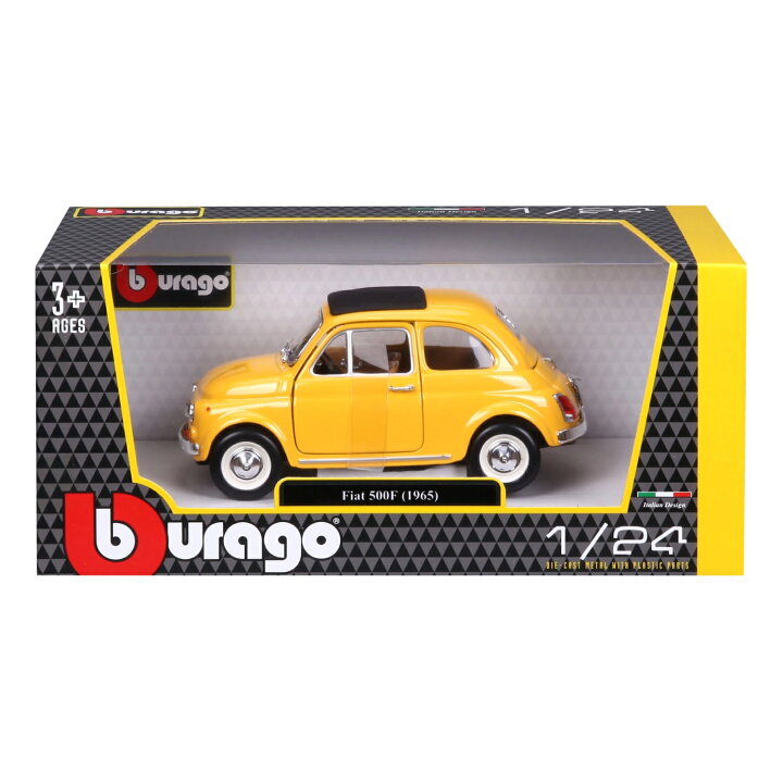 楽天市場】Bburago（ブラーゴ） 1/24 フィアット 500F 1965 イエロー 