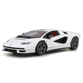 ミニカー 1/24 Bburago ランボルギーニ カウンタック LPI 800-4 ホワイト ／ ダイキャスト ダイカスト モデルカー 完成品 ブラーゴ ブラゴ ブラゴー コレクション インテリア プレゼント スケールモデル ディスプレイ