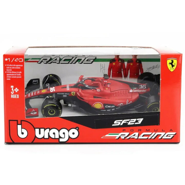 楽天市場】Bburago（ブラーゴ） 2023モデル 1/43 フェラーリ SF-23 #16 