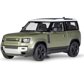 ミニカー 1/24 WELLY ランドローバー ディフェンダー 2020 グリーン ／ ダイキャスト ダイカスト モデルカー 完成品 ウィリー Welly コレクション インテリア プレゼント スケールモデル ディスプレイ