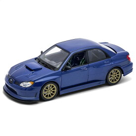 ミニカー 1/24 WELLY スバル インプレッサ ブルー ／ ダイキャスト ダイカスト モデルカー 完成品 ウィリー Welly コレクション インテリア プレゼント スケールモデル ディスプレイ