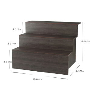 【盆棚】後飾り・盆祭壇 黒檀調三段