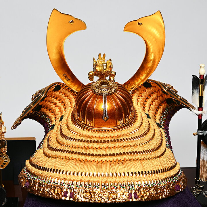 楽天市場】【武将兜ケース】【五月人形】兜・鎧・大将ケース 15号黄金 
