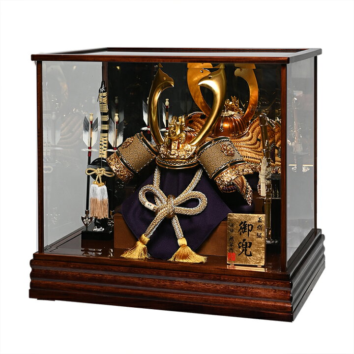 楽天市場】【武将兜ケース】【五月人形】兜・鎧・大将ケース 15号黄金 