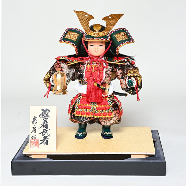 楽天市場】【五月人形】【ご進物ケース】5号鎧武者 采配：嘉房作【武者 