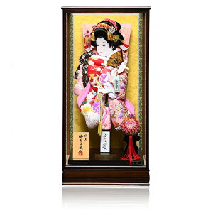 【羽子板】【江戸勝作】18号桜華:押絵振袖羽子板:江戸勝作【羽子板ケース】【正月飾】