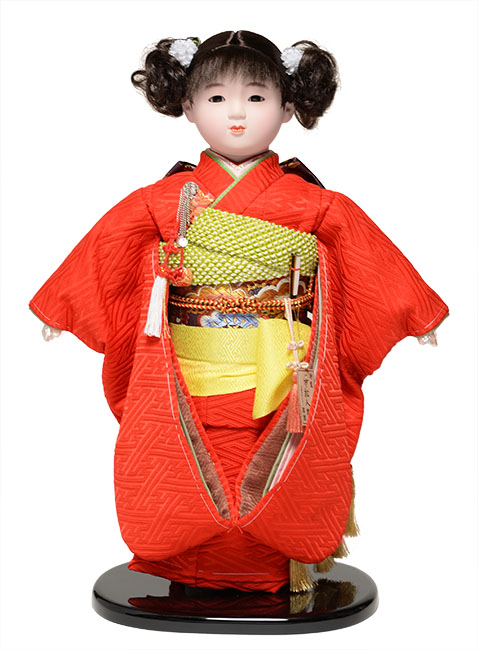 2020 新作 日本全国送料 手数料無料 全品価格保証 雛人形 市松人形 カール １３号市松人形：ふくれ織衣装 ：翠華作 浮世人形 人気海外一番 ひな人形
