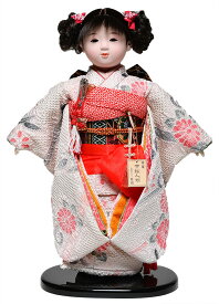 【ひな人形】【市松人形】市松人形13号市松人形：総絞お衣裳：翠華作【有松絞市松人形】【浮世人形】