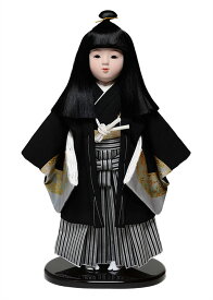 【ひな人形】【市松人形】市松人形12号市松人形：羽織袴姿：敏光作【木目込市松人形】【浮世人形】