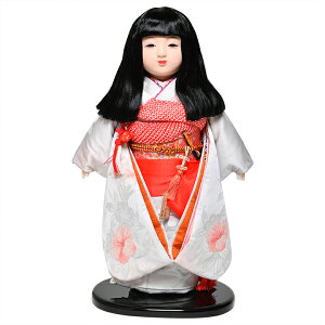 【市松人形】【雛人形】13号市松京友禅桜柄衣裳:草園作【ひな人形】【浮世人形】