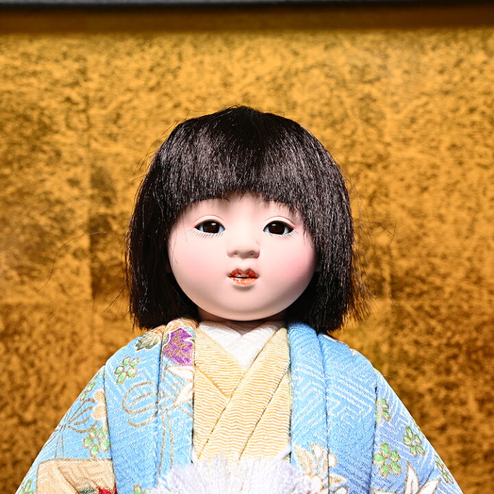 楽天市場】【雛人形】【ひな人形】【市松人形】5号京友禅夫婦木目込 