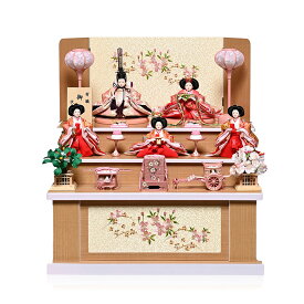 雛人形収納飾】収納飾芥子親王小芥子官女：結愛雛：伏見屋監修【雛人形】【親王飾】