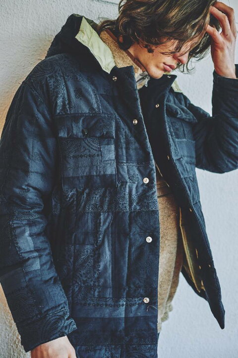 楽天市場】SEVESKIG セヴシグ DYED BANDANA JACKET バンダナCPO 