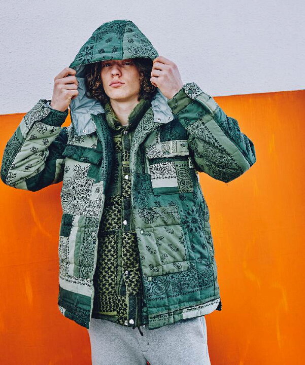 楽天市場】SEVESKIG セヴシグ DYED BANDANA JACKET バンダナCPO 