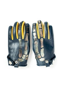 SEVESKIG �Z���V�O�@Cow Leather X-ray Gloves Ver,Silver�@���U�[�O���[�u