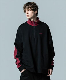 glamb グラム　Zip Neck Sweat ジップネックスウェット