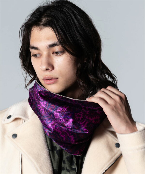 楽天市場】glamb グラム Paisley Velour Stole ペイズリーベロア 