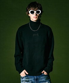 glamb グラム Turtle Neck Logo Knit タートルネックロゴニット