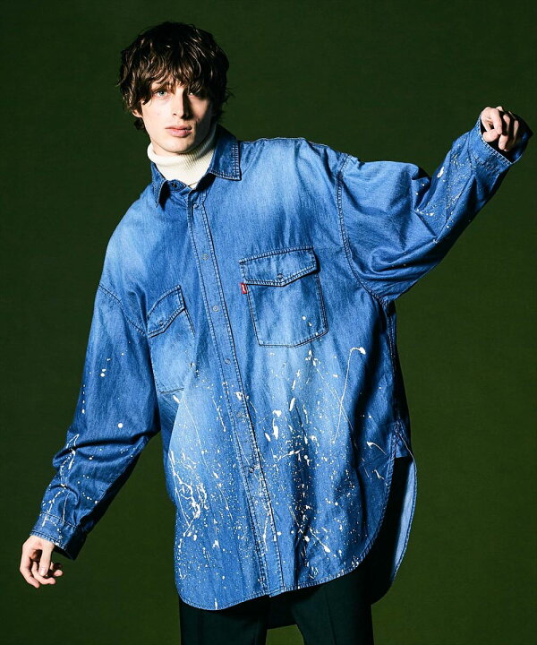 楽天市場】glamb グラム Splash Denim SH スプラッシュデニムシャツ  