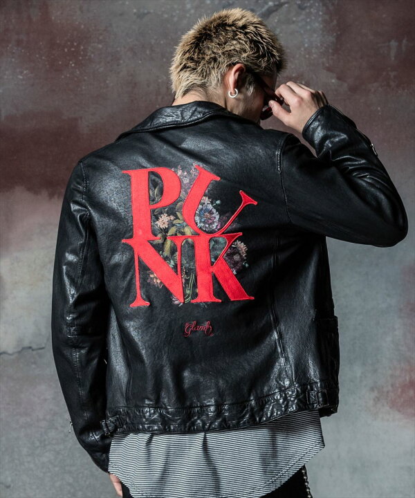 楽天市場】glamb グラム Punk Bouquet Riders Jacket パンクブーケ 